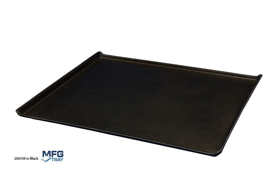 MFG TRAY ESD Cart/Conveyor Tray with Drop Sides 24-1/2" x 21-1/8" x 1", Black