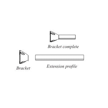 Nederman Extension Profile 44" for FX Wall/Ceiling Bracket