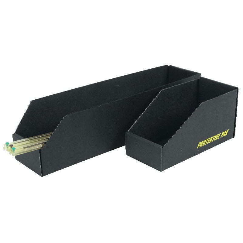 PROTEKTIVE PAK 37108 OPEN BIN BOX 18 x 6 x 4-1/2 IN