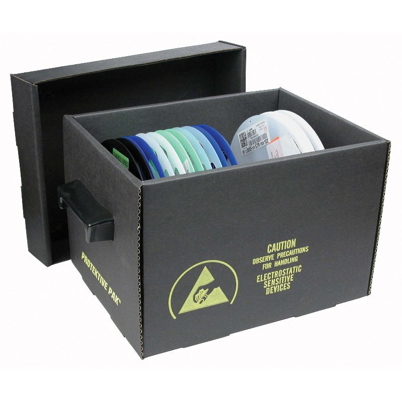 PROTEKTIVE PAK CONTAINER 37561, ESD REEL STORAGE, 12x7 1/4 x7 1/4, 7 INCH REEL