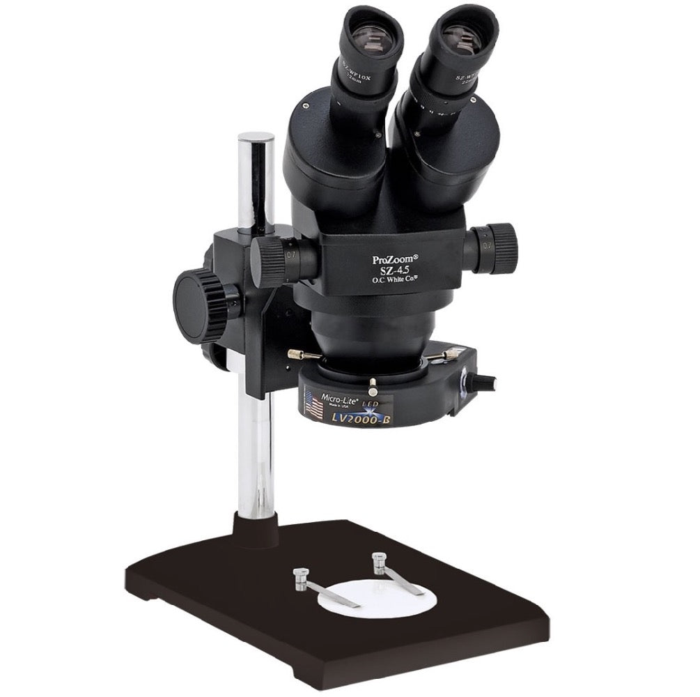 ProZoom 4.5 Stereo-Zoom Binocular Microscope - Laboratory Base