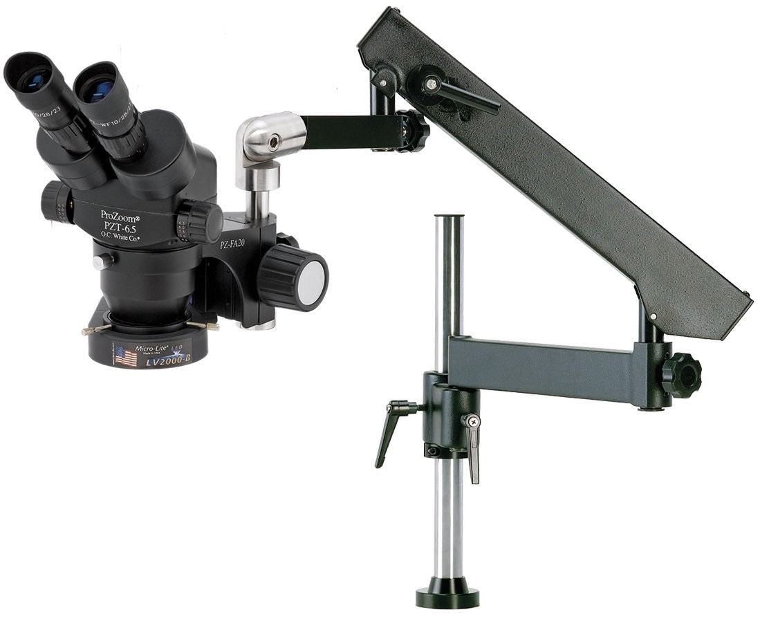 ProZoom 6.5 Binocular Microscope - Articulating Arm Base