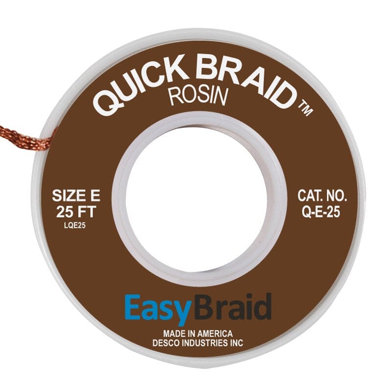 Quick Braid Desoldering Braid, 0.125 wide x 25'