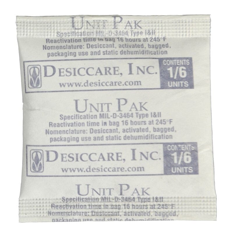 SCS Desiccant in Tyvek® Pouch, 1/6 Unit, 1200/Pail