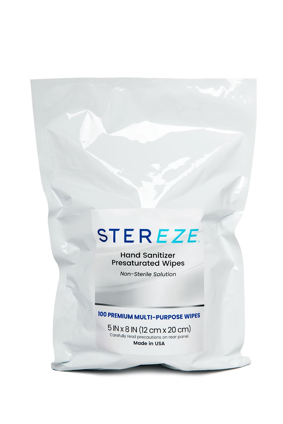Stereze Hand Sanitizer Wipes, 100 Wipe Refill Pack
