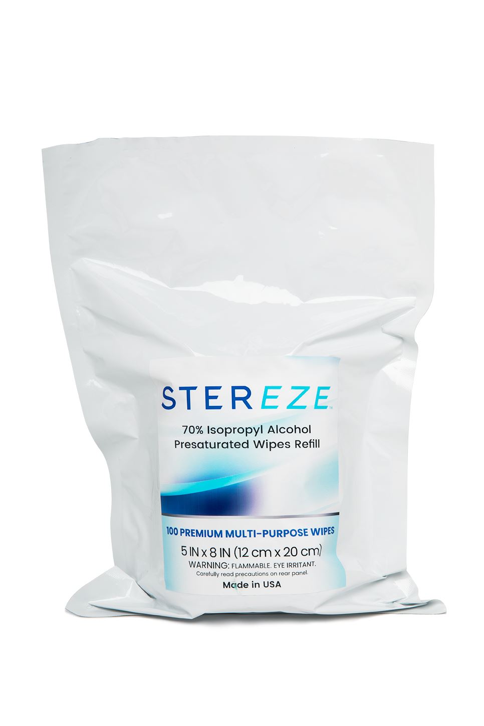 Stereze IPA Surface Cleaning Wipes, 100 Wipe Refill Pack
