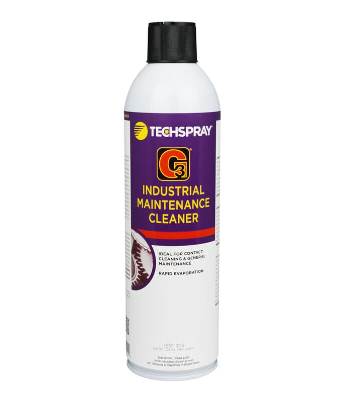 Techspray G3 Industrial Maintenance Cleaner 1635-20S, Aerosol, 20 oz – SMT  Supplies