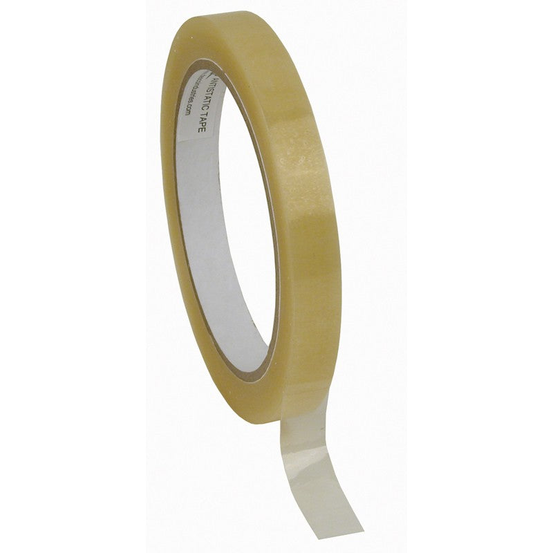 Wescorp 81223 Antistatic Cellulose Tape, Clear, 1/2" x 36 YDS w/ 3" Paper Core