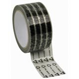 WESCORP TAPE, CLEAR W/SYMBOLS, 2IN x 72YDS, 3IN PAPER CORE