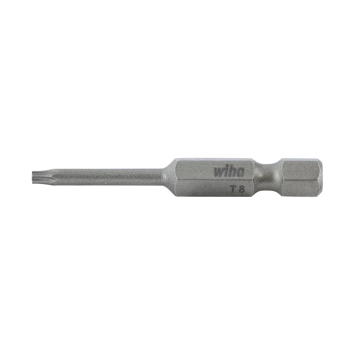 Wiha 74513 Torx® Power Bit T8, 50mm, 1/4 Inch Drive, 10 Pack