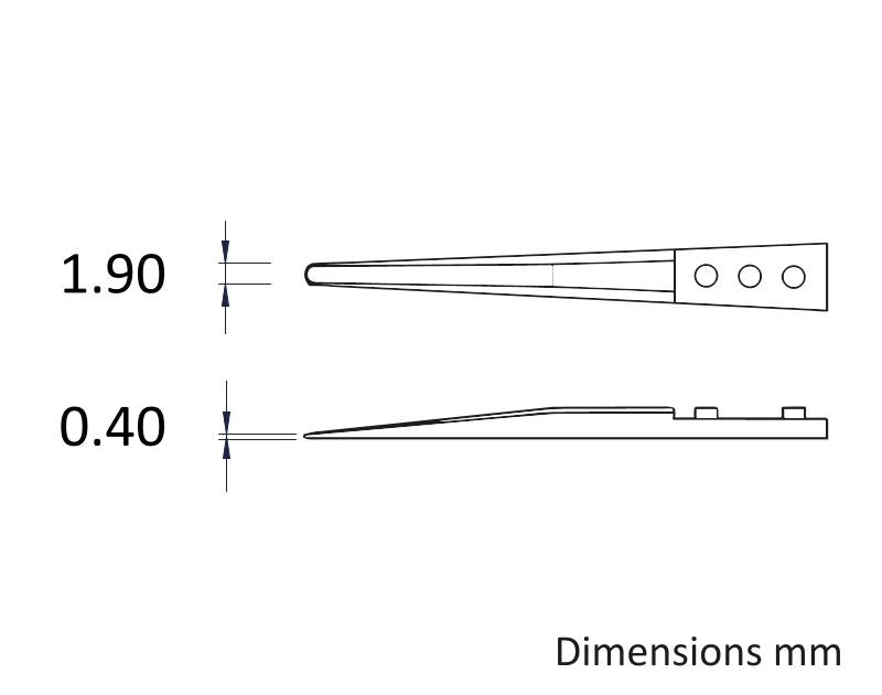 Ideal-tek Ceramic Tweezer tips A2AZJK – view 2