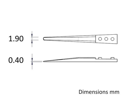 Ideal-tek Ceramic Tweezer tips A2AZJK – view 2