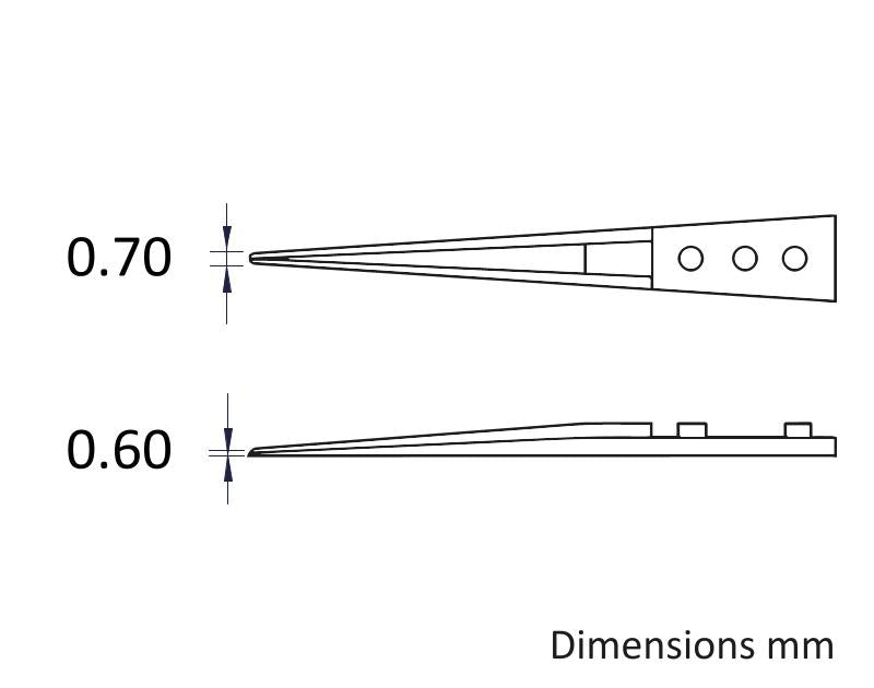 Ideal-tek Ceramic Tweezer tips A71MZ – view 2