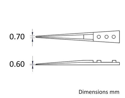 Ideal-tek Ceramic Tweezer tips A71MZ – view 2