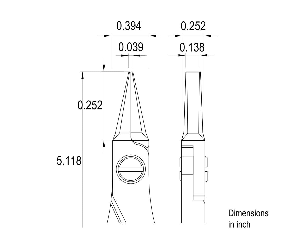 Ideal-tek High Precision Pliers ES6012.CR.BG.ITU – view 4