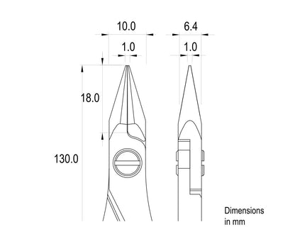 Ideal-tek High Precision Pliers ES6022.CR.BG.ITU – view 3