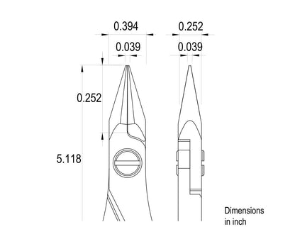 Ideal-tek High Precision Pliers ES6022.CR.BG.ITU – view 4