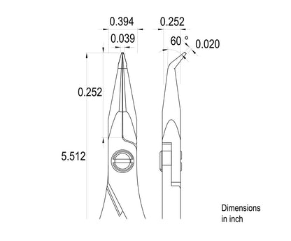 Ideal-tek High Precision Pliers ES6023B.CR.BG.ITU – view 4