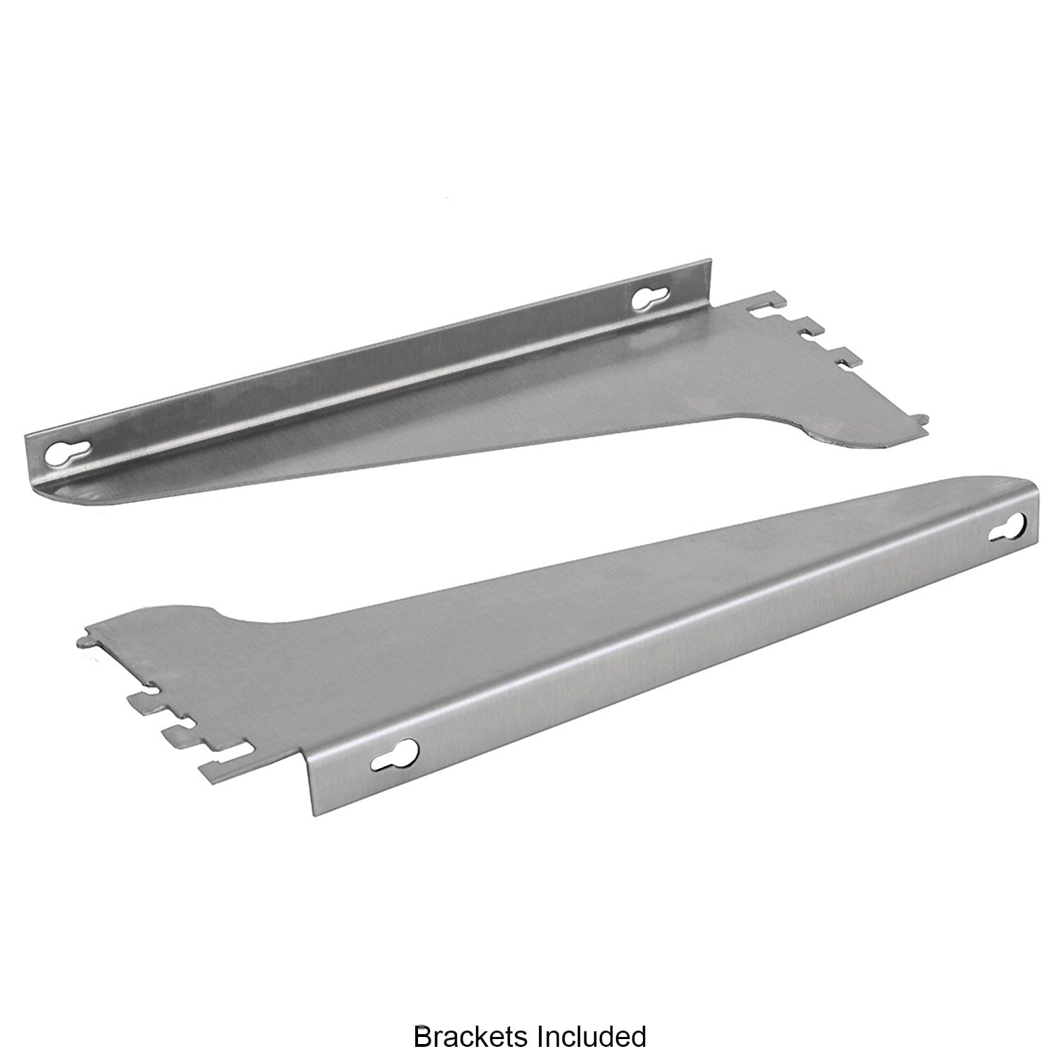 Adjustable Height Top Shelves with Stainless Steel - Round Edge