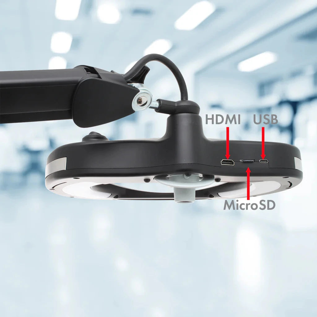 Aven Inspector™ UV 5 Diopter [2.25x] Magnifying Lamp with HD Camera ESD Safe