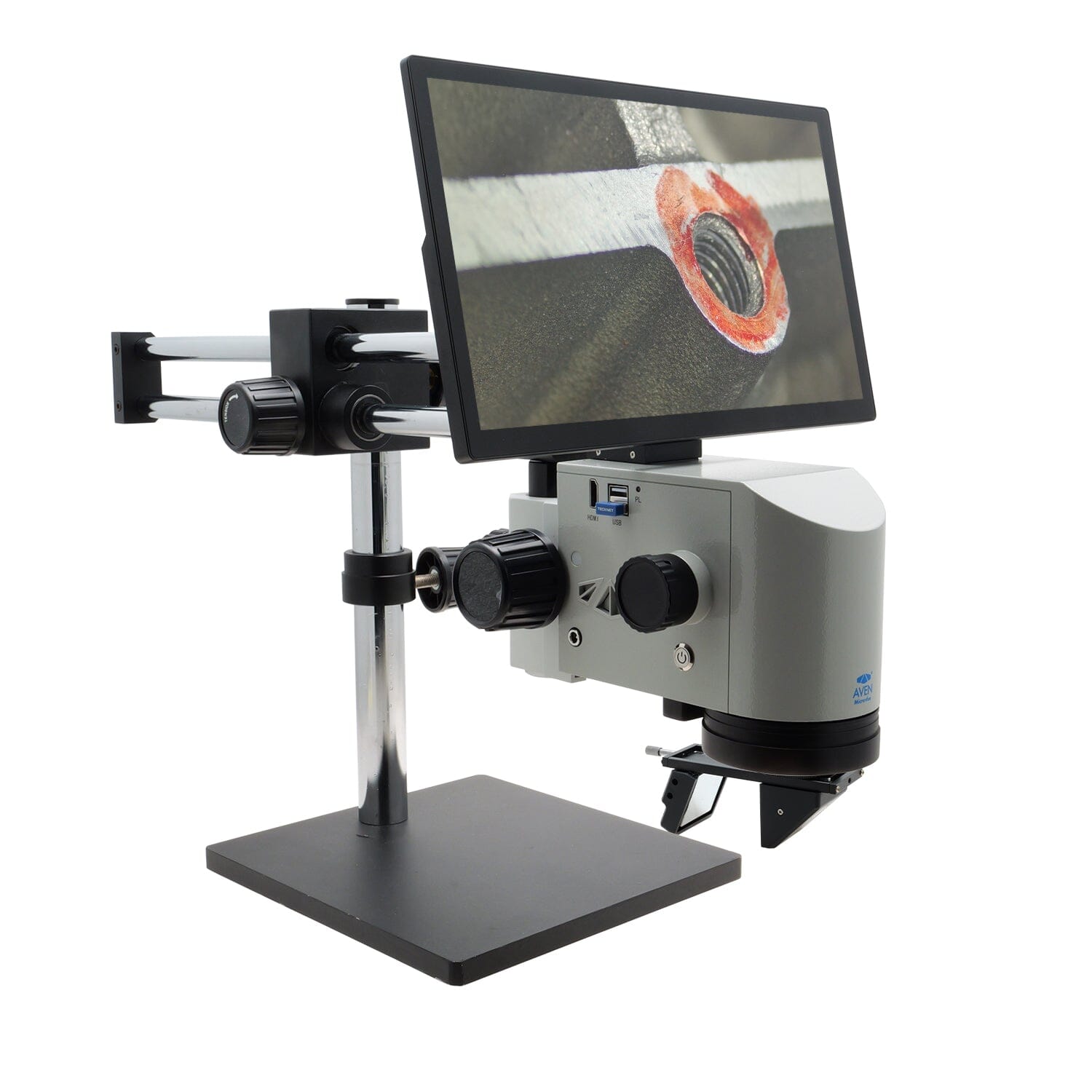 Aven MicroVue 2.0 Digital Microscope [21x - 133x] with Double Arm Boom ...