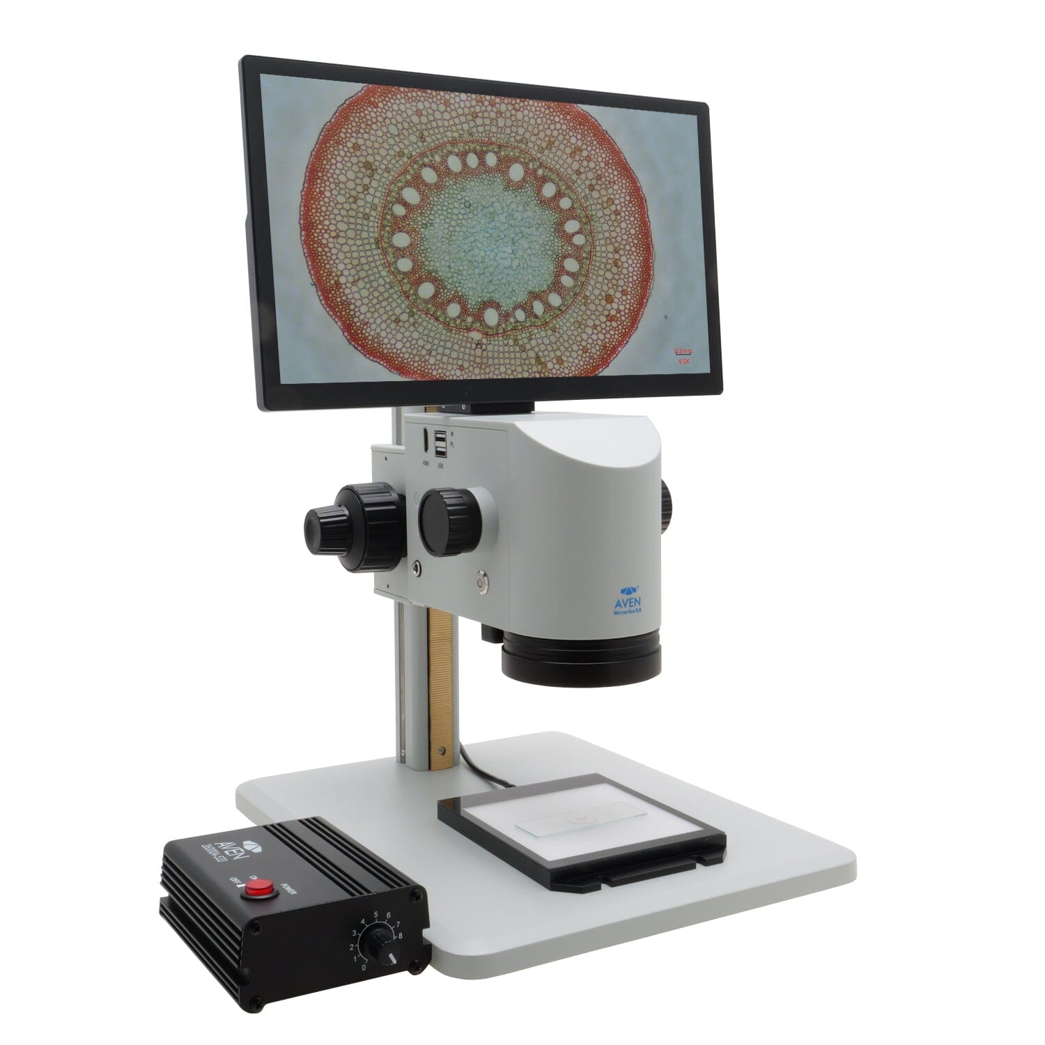 Aven MicroVue 2.0 Digital Microscope [21x - 133x] with LED Backlight