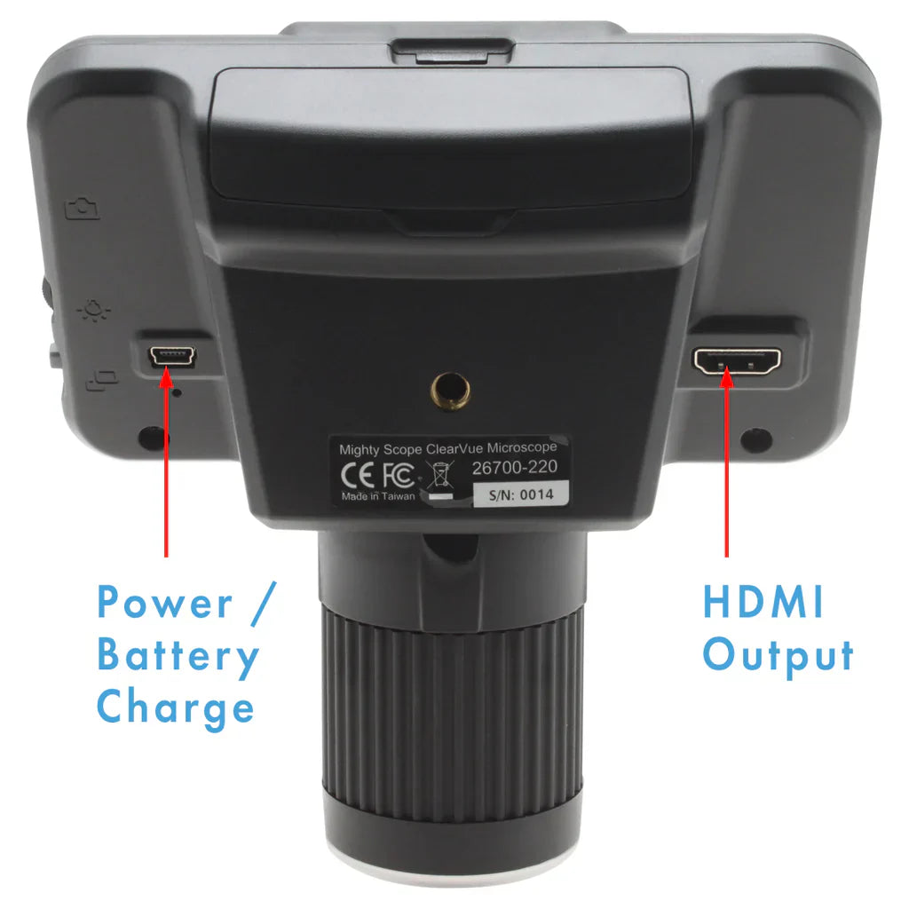 Aven Mighty Scope ClearVue Digital Microscope 8x-25x with Diffuser, FlexArm Stand & Magnetic Base