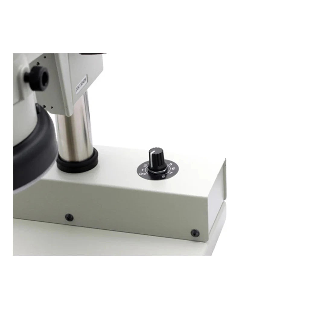 Aven SPZ-50 Stereo Zoom Binocular Microscope on a Post Stand w/Integrated LED Light
