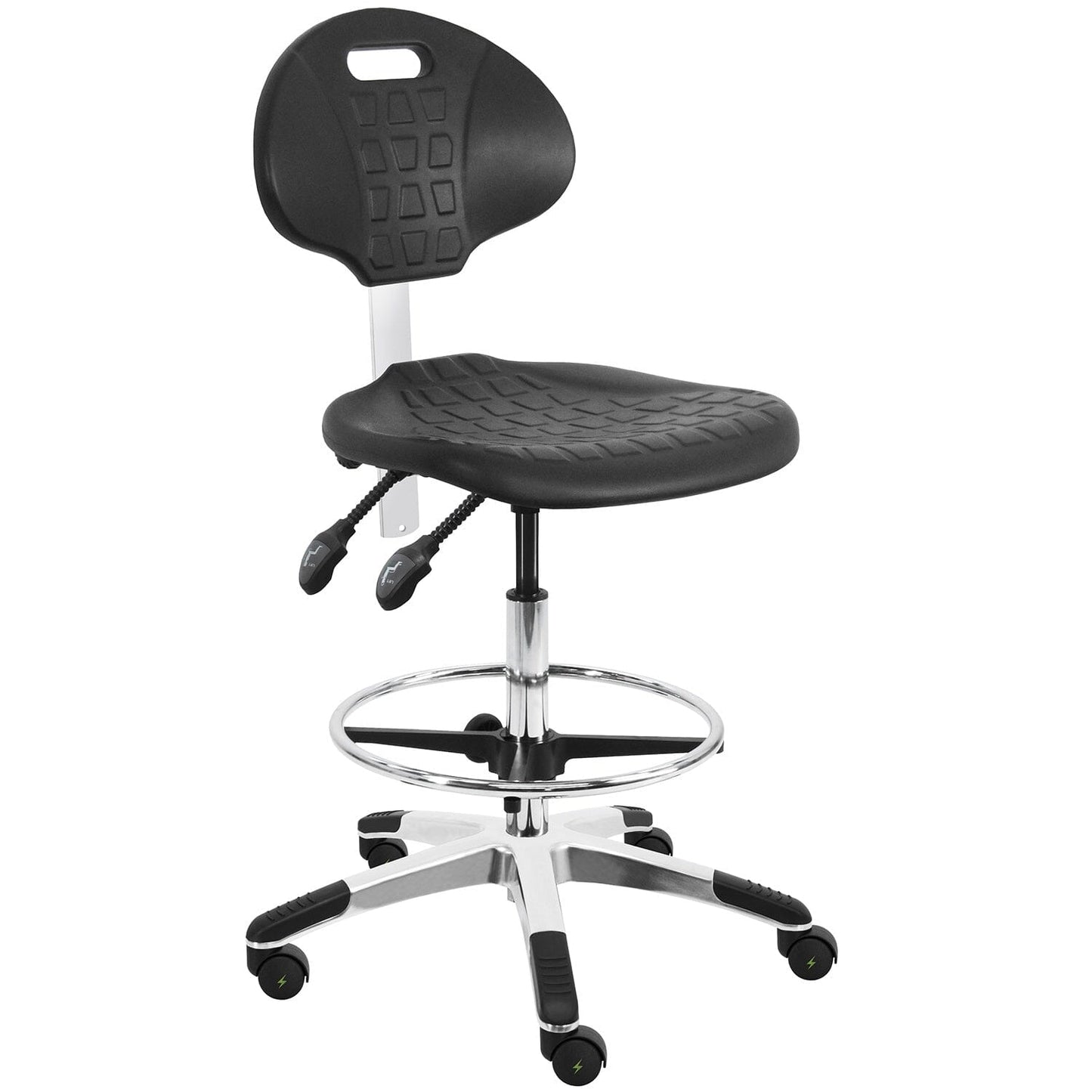 BenchPro Ergonomic ESD Urethane Tall Chair with Footring