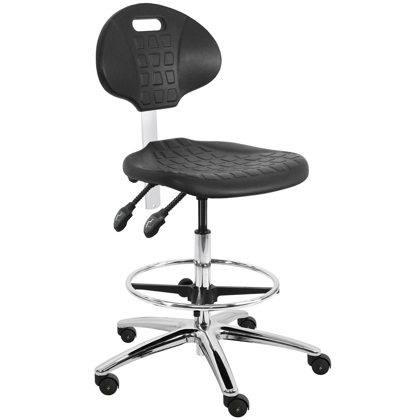 BenchPro Ergonomic ESD Urethane Tall Chair with Footring