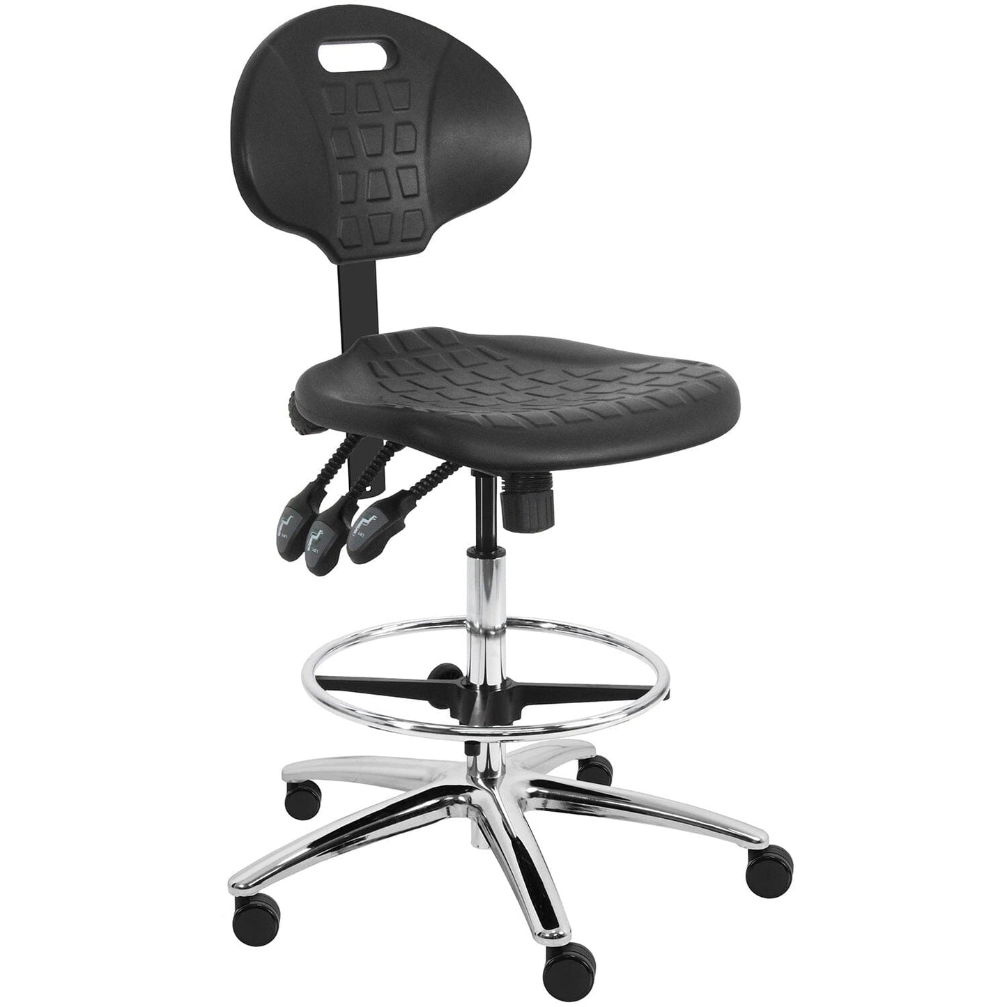 BenchPro Ergonomic Urethane Office Tall Chair with Footring