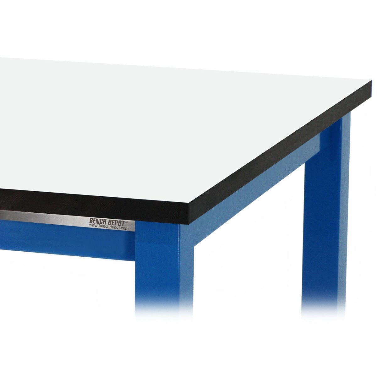 Benchpro Kennedy Series Workbench with 1" Thick White Phenolic Resin Top And Square Cut Edge