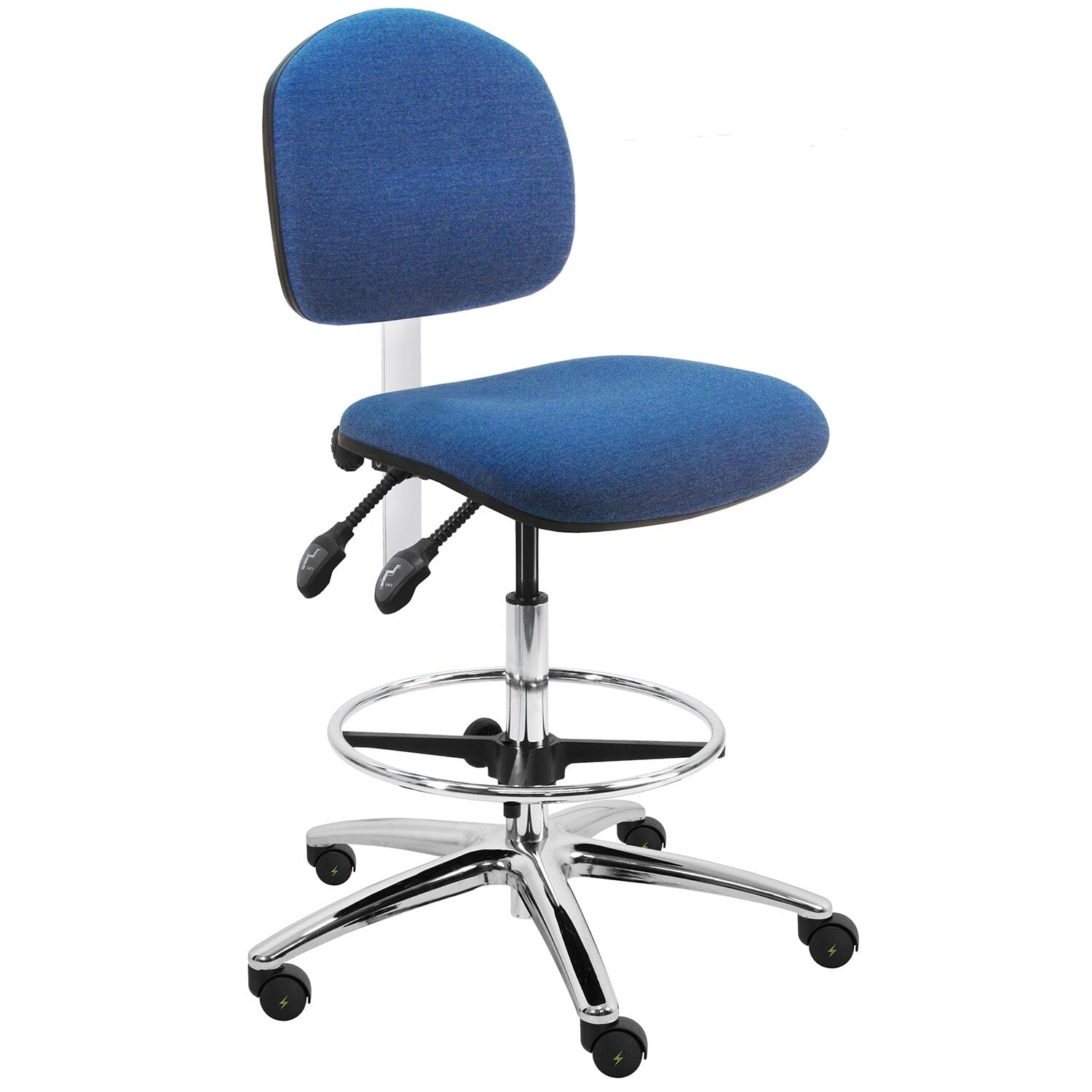 BenchPro Lincoln Series Ergonomic ESD Safe Fabric Tall Chair