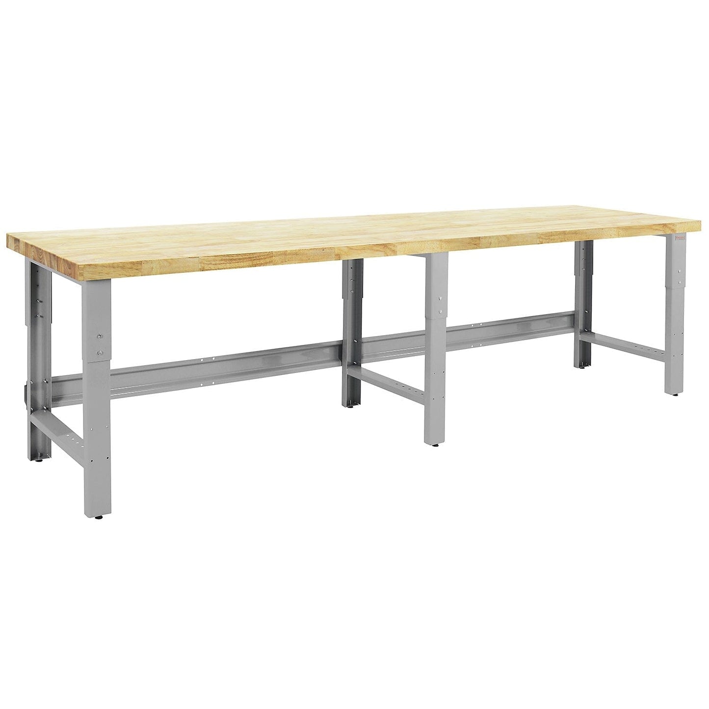 Benchpro Roosevelt Series Workbench with Lacquered 100% Solid Butcher Block Hardwood 1.75" Thick Top - Square Cut Edge