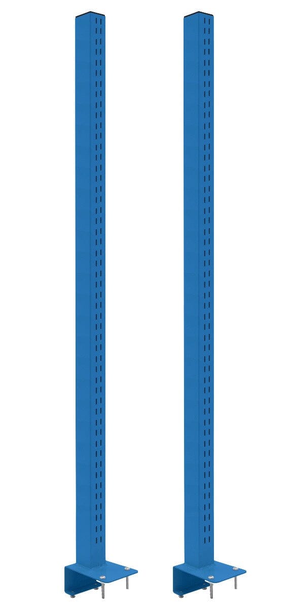 BenchPro Single Sided Slotted Uprights for 1.75" thick top benches, Set of Two. (For Butcherblock)