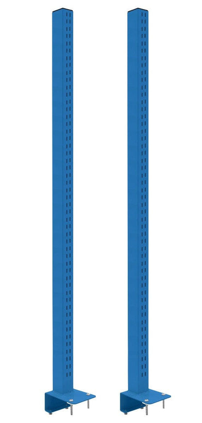 BenchPro Single Sided Slotted Uprights for 1.75" thick top benches, Set of Two. (For Butcherblock)