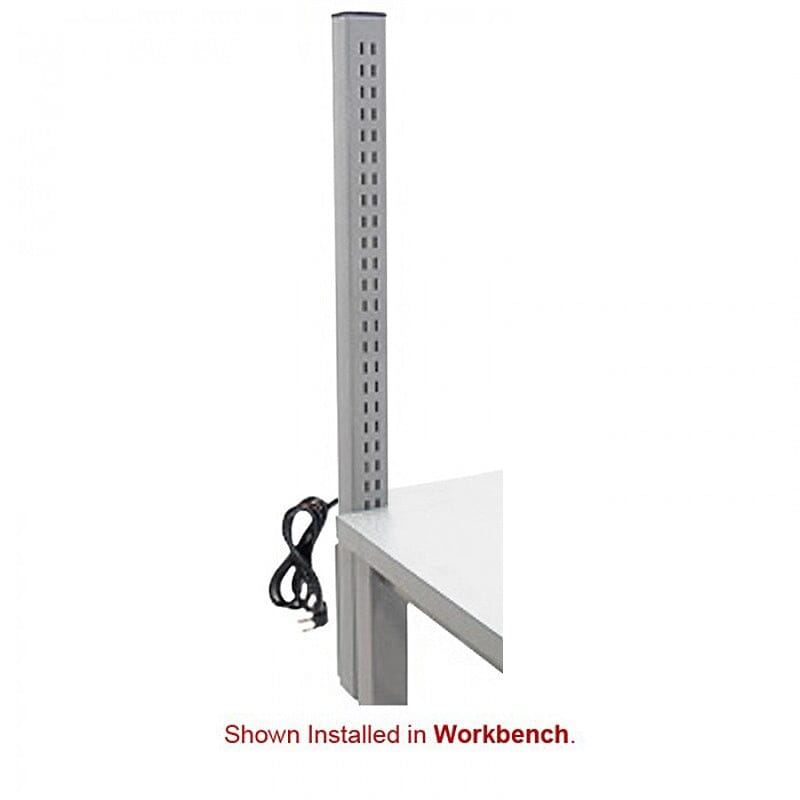 BenchPro Single Sided Slotted Uprights, Leg Mounted with Power Plug ...