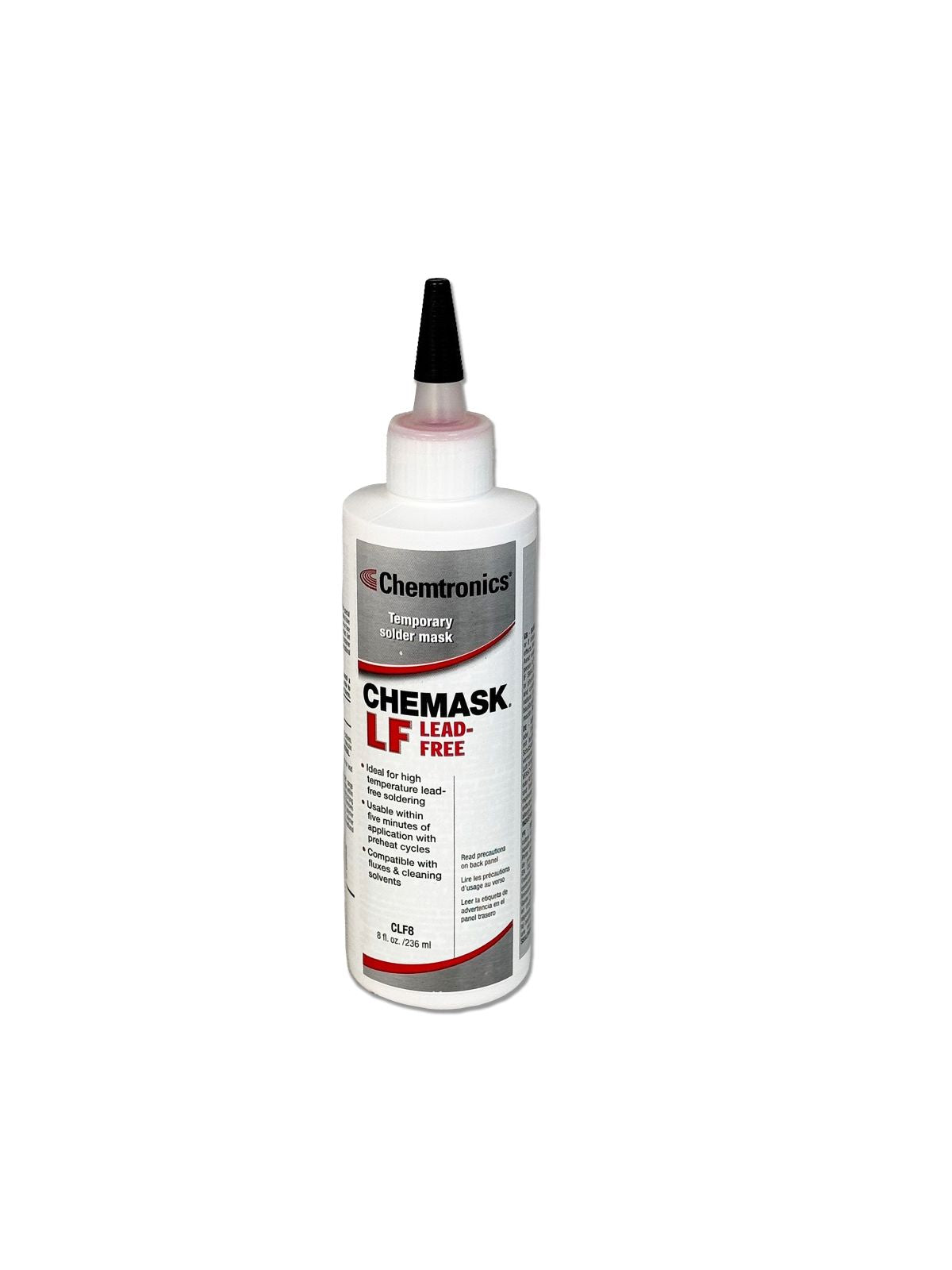 Chemtronics Chemask® LF Lead-Free Peelable Solder Mask, 8 oz. Squeeze Bottle