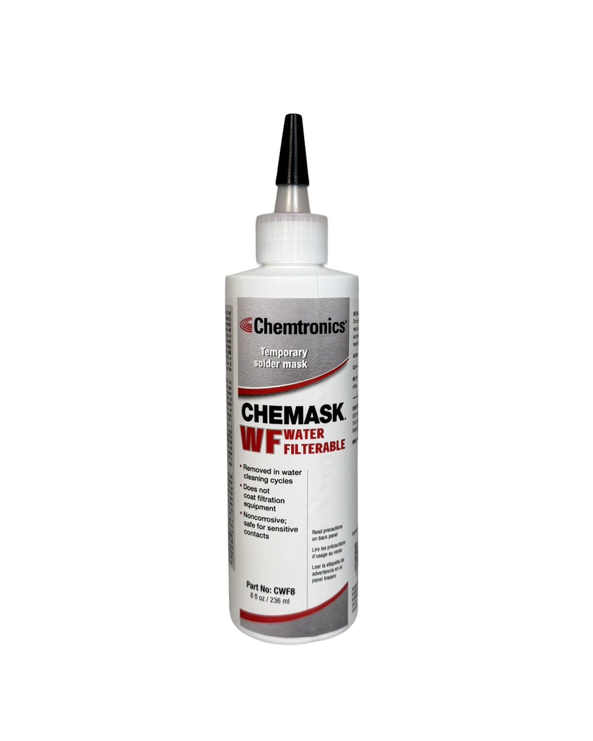 Chemtronics Chemask® WF Water Filterable Solder Masking Agent, 8 oz. Squeeze Bottle