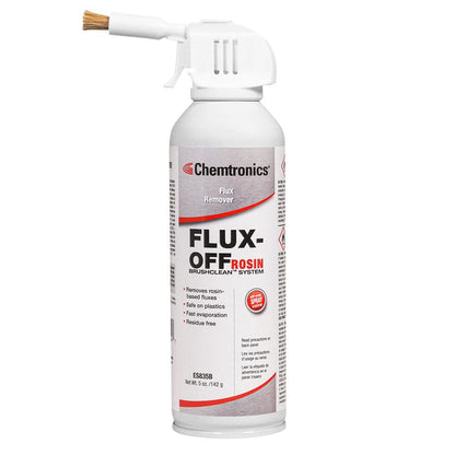 Chemtronics ES835B Flux-Off Rosin Flux Remover, 12 oz Aerosol with BrushClean™ System