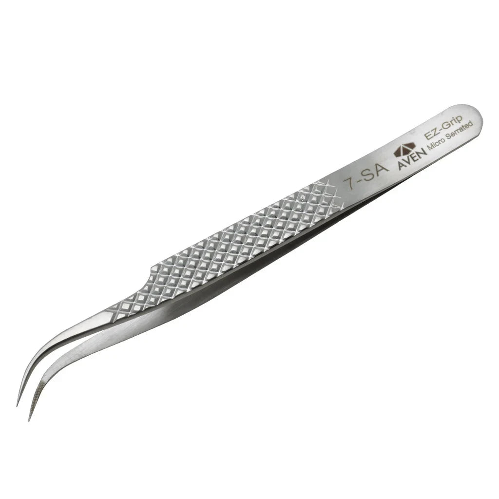 EZ Grip Micro-Serrated Tweezers Stainless Steel, 7 Pattern