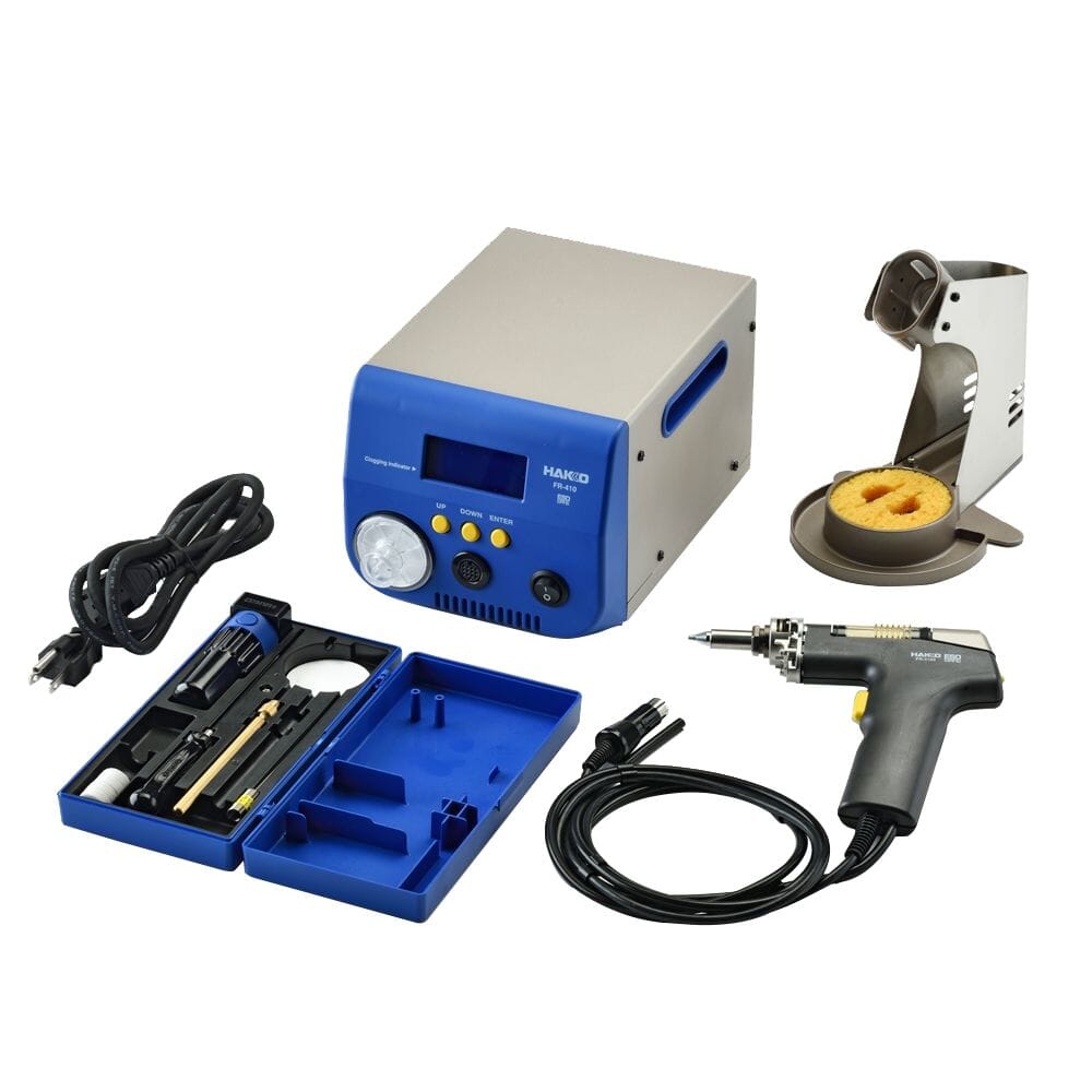 Hakko FR-410 High Power Desoldering Station with Gun Style Desoldering Tool