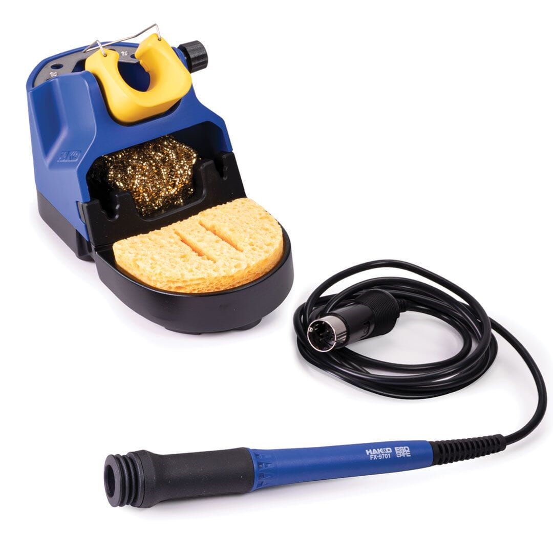 Hakko FX972-010 Dual Port Soldering Station with FX-9701 Soldering Handpiece & Holder