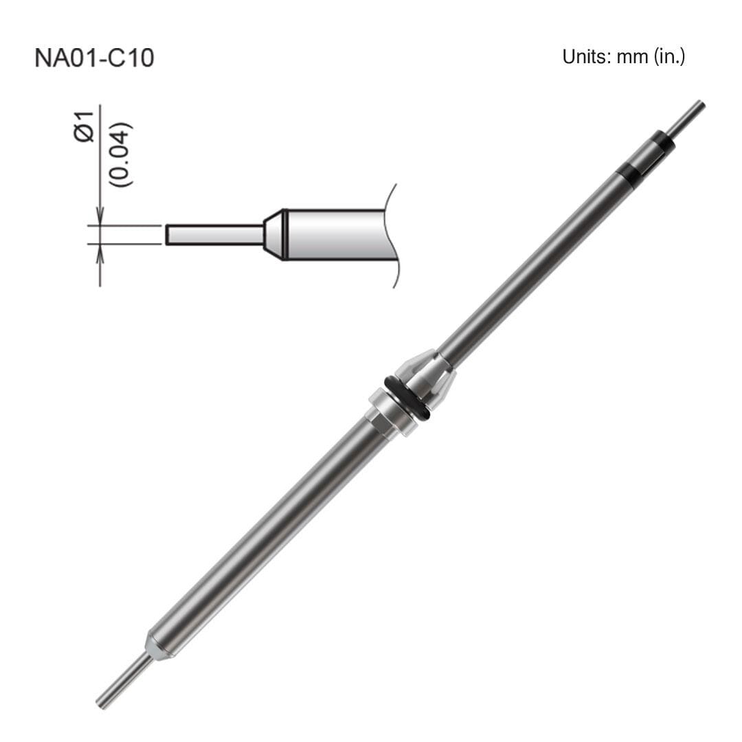Hakko NA01-C10 1.0mm Nozzle for FR-850/FR-8501