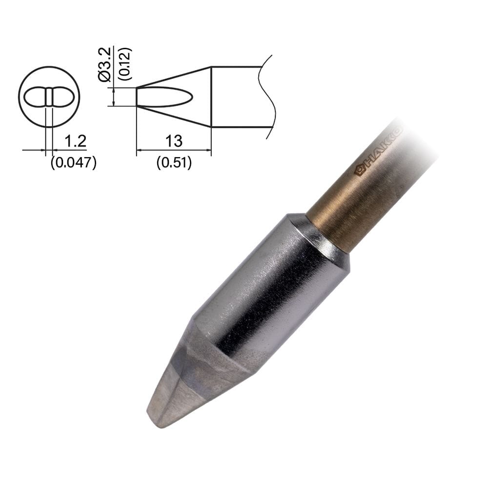 Hakko T37-D32 Tip Chisel, 3.2 x 13mm, UHD, FX-8004/8005, FX-805 – SMT ...
