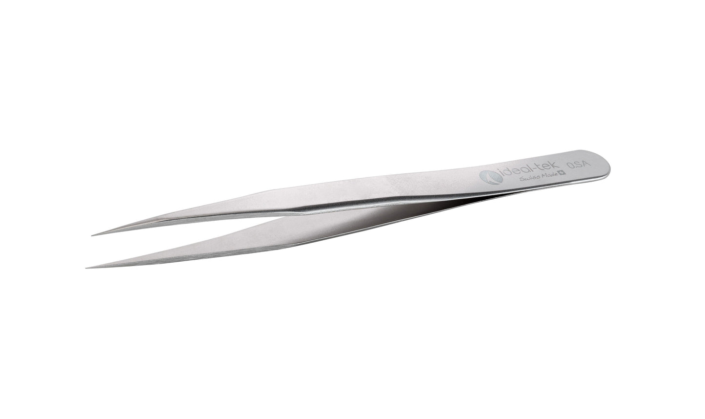 Ideal-Tek 0.SA.0 High Precision Tweezers, Stainless Steel 4.72"