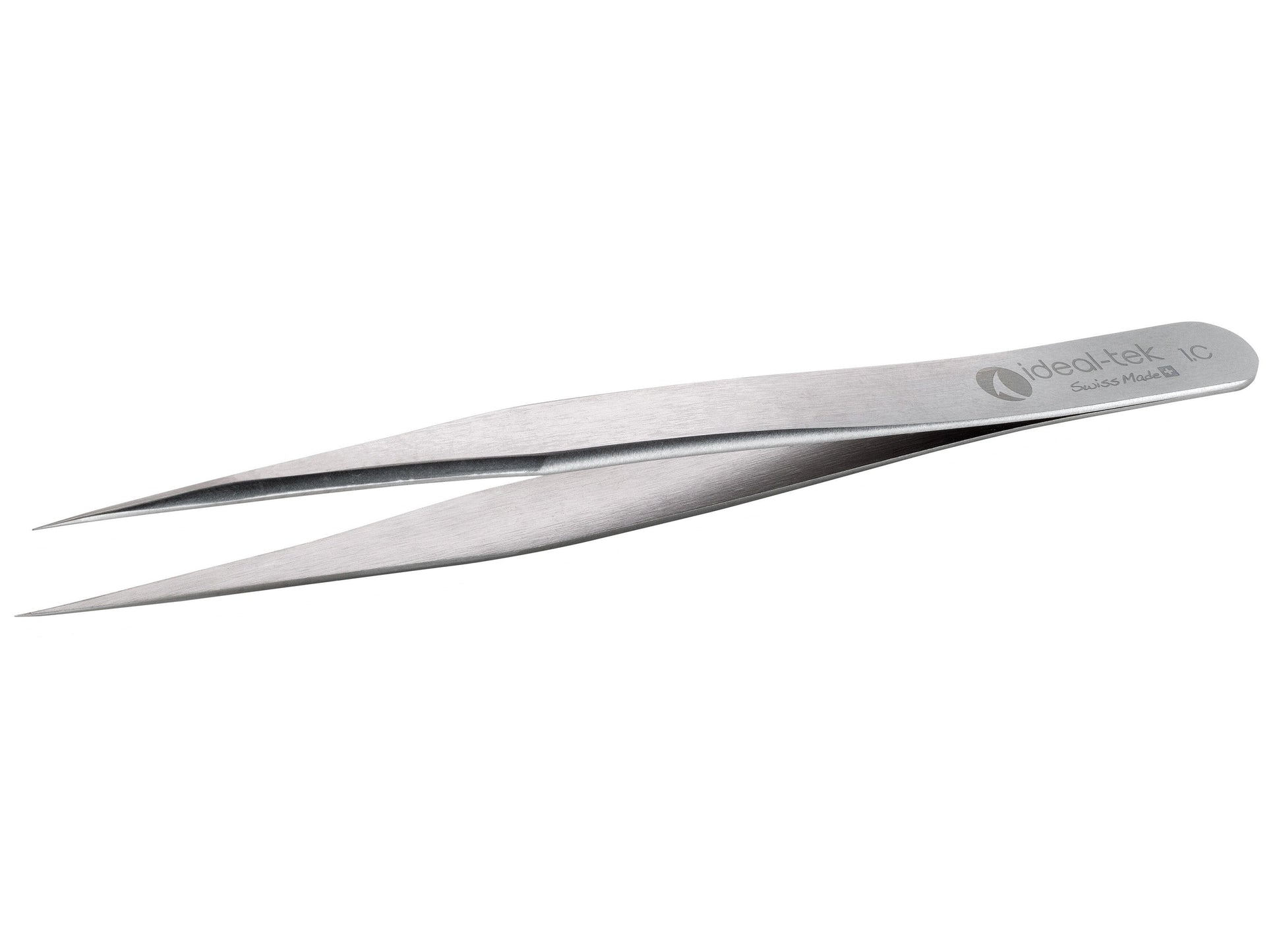 Ideal-tek 1.C.0 High Precision Tweezers, Style 1, Carbon Steel, 120mm-4.7″