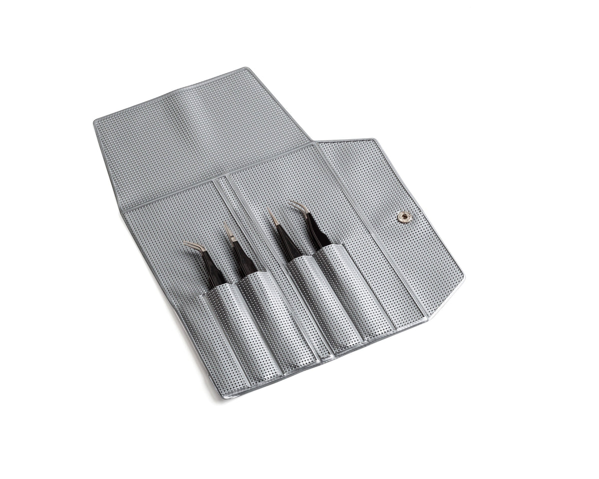Ideal-tek 4-pc ESD Epoxy Coated Tweezer Kit – SM103 – SM108 – 3 – 7A – Swiss Made