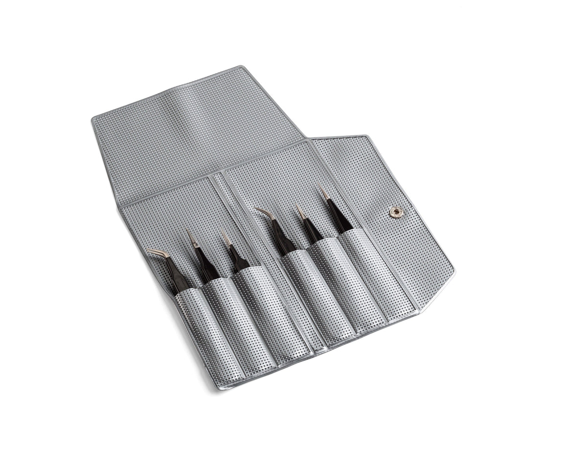 Ideal-tek 6-pc ESD Epoxy Coated Tweezer Kit – SM103 – SM108 – 5 – 7A – 3C – 3 – Swiss Made