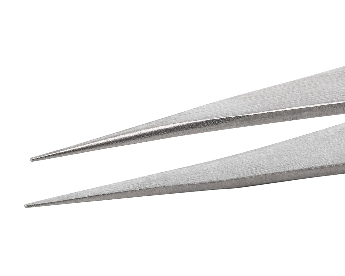 Ideal-tek Boley tweezers – Style AA – Anti-Acid / Anti-Magnetic Stainless Steel – 130mm (5.1″) – Made in India